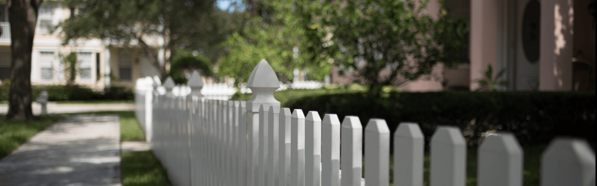 white picket fence